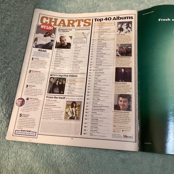 Rolling Stone Magazine John Mayer Issue 1022 February 22, 2007 Barack Obama - Picture 11 of 11